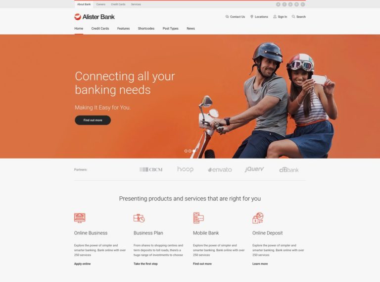 model site bancar