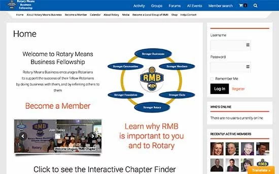 Rotary Means Business – Rotary Club web site