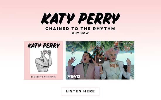 Katy Perry web site