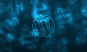 imagine abstracta cu logo WP WordPress